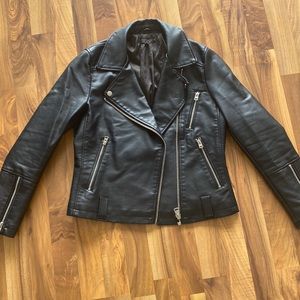 Black Topshop Leather Jacket